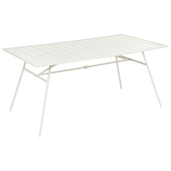Set de salle à manger, 6 Personnes Métal Beige clair TERENZO - Beliani - Image 3