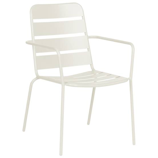 Set de salle à manger, 6 Personnes Métal Beige clair TERENZO - Beliani - Image 5