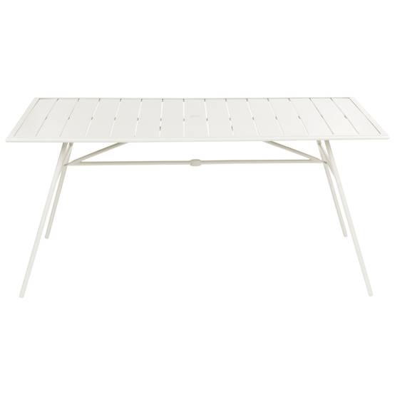 Set de salle à manger, 6 Personnes Métal Beige clair TERENZO - Beliani - Image 4