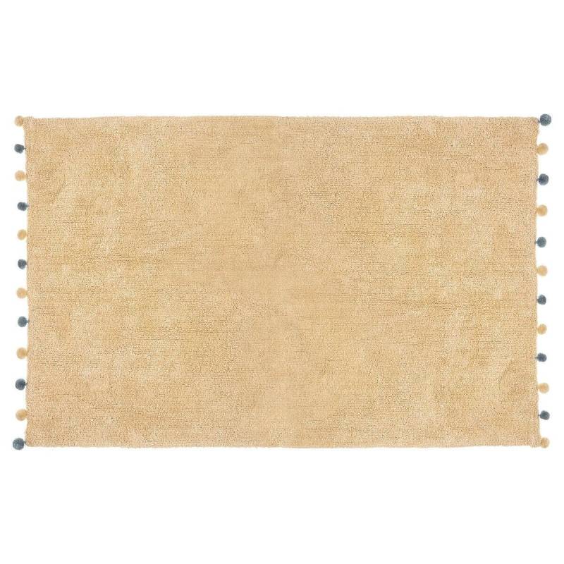 Atmosphera - Tapis enfant 100x150 beige à pompons Atmosphera - Imagen 1