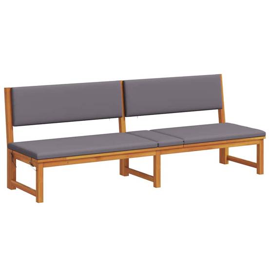 Transat | Bain de soleil | Chaise longue Marron 200 x 57 x 75cm Bois d'acacia massif - Image 4