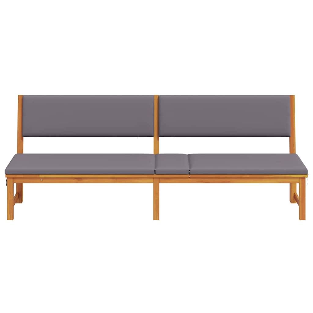 Transat | Bain de soleil | Chaise longue Marron 200 x 57 x 75cm Bois d'acacia massif - Image 5