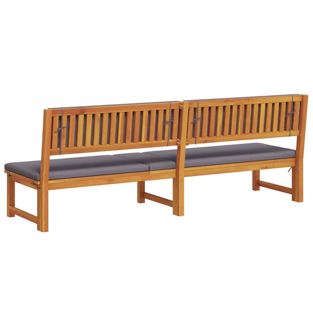 Transat | Bain de soleil | Chaise longue Marron 200 x 57 x 75cm Bois d'acacia massif - Image 7