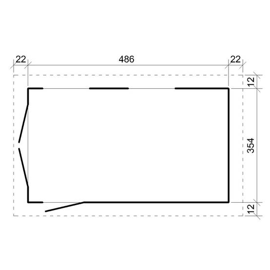 Timbela - Garage Qualité Premium 17 m² / L378xl530 cm - garage pour auto, moto, vélos, machines de jardinage - Abri de jardin - Timbela M991B-CAVERN STEEL - Image 7