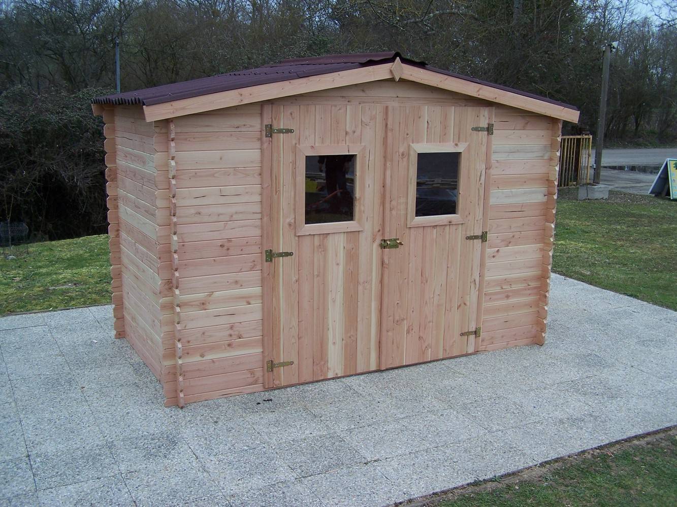 Habrita - Abri DALIA madriers Douglas 20 mm sans plancher 5,24 m² Habrita - Imagen 1