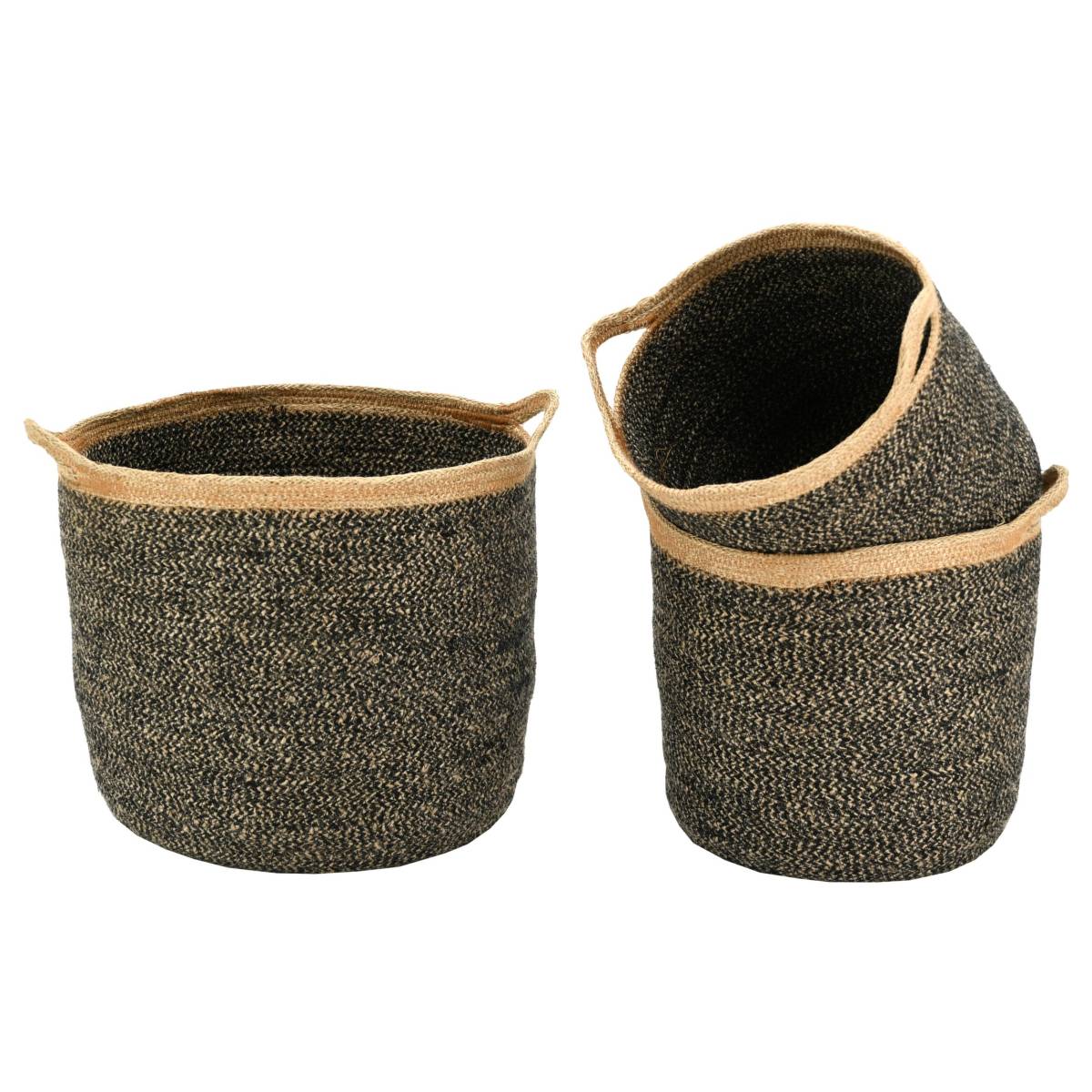 Aubry Gaspard - Corbeilles de rangement en jute naturelle et teintée