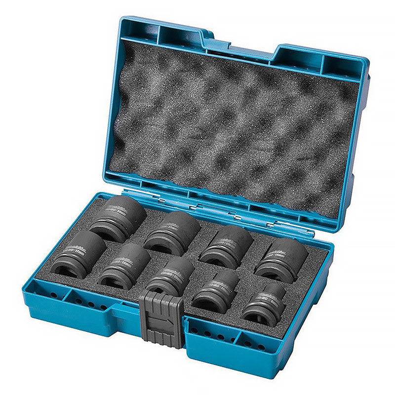 Makita - Coffret 9 douilles MAKITA B-66232 pour boulonneuses à choc 1/2 Makita