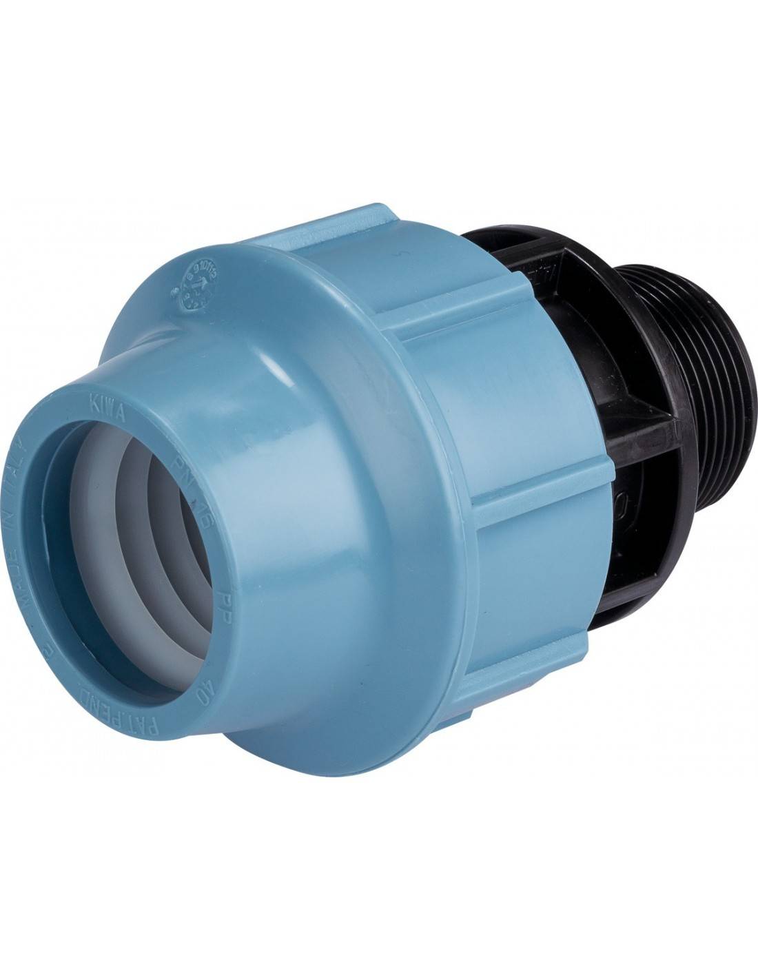Cap Vert - Raccord Pe Droit Mâle 40mm Connexion Fiable Pour Tuyaux Polyéthylène Pehd - Cap Vert