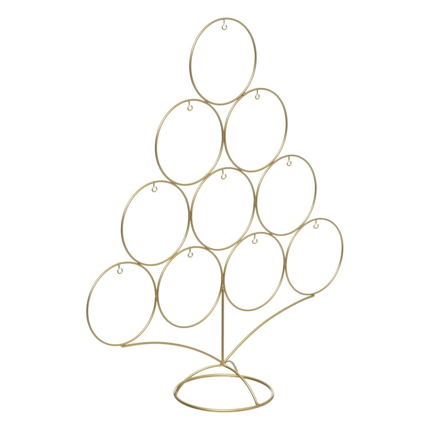 Atmosphera - Sapin en métal - H 46 cm - Doré - Atmosphera