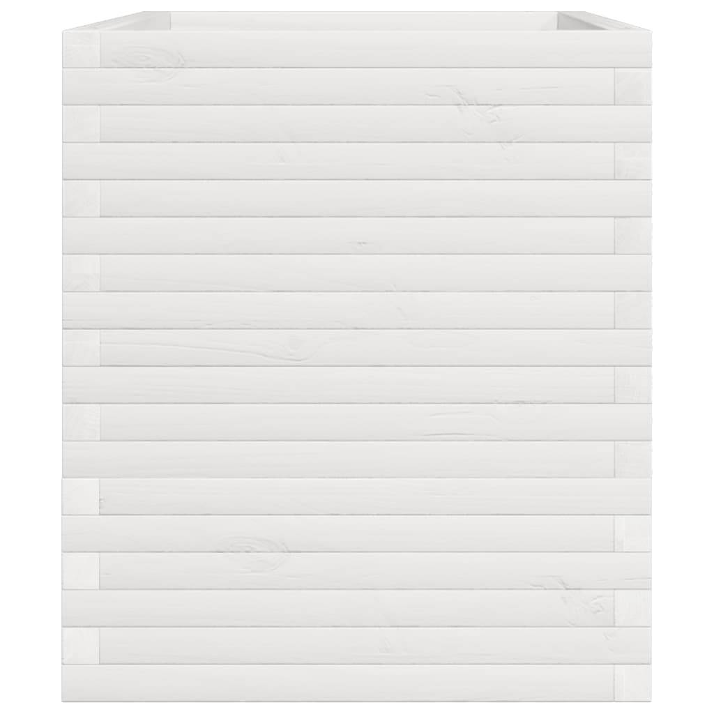 Maison Chic - Jardinière, Bac à fleurs, Pot de fleurs blanc 110x60x72 cm bois de pin massif - Imagen 6