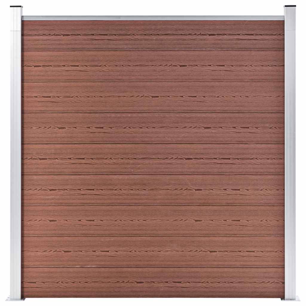 Clôture jardin WPC marron 273 x 186 cm - PANGIVO - Image 8