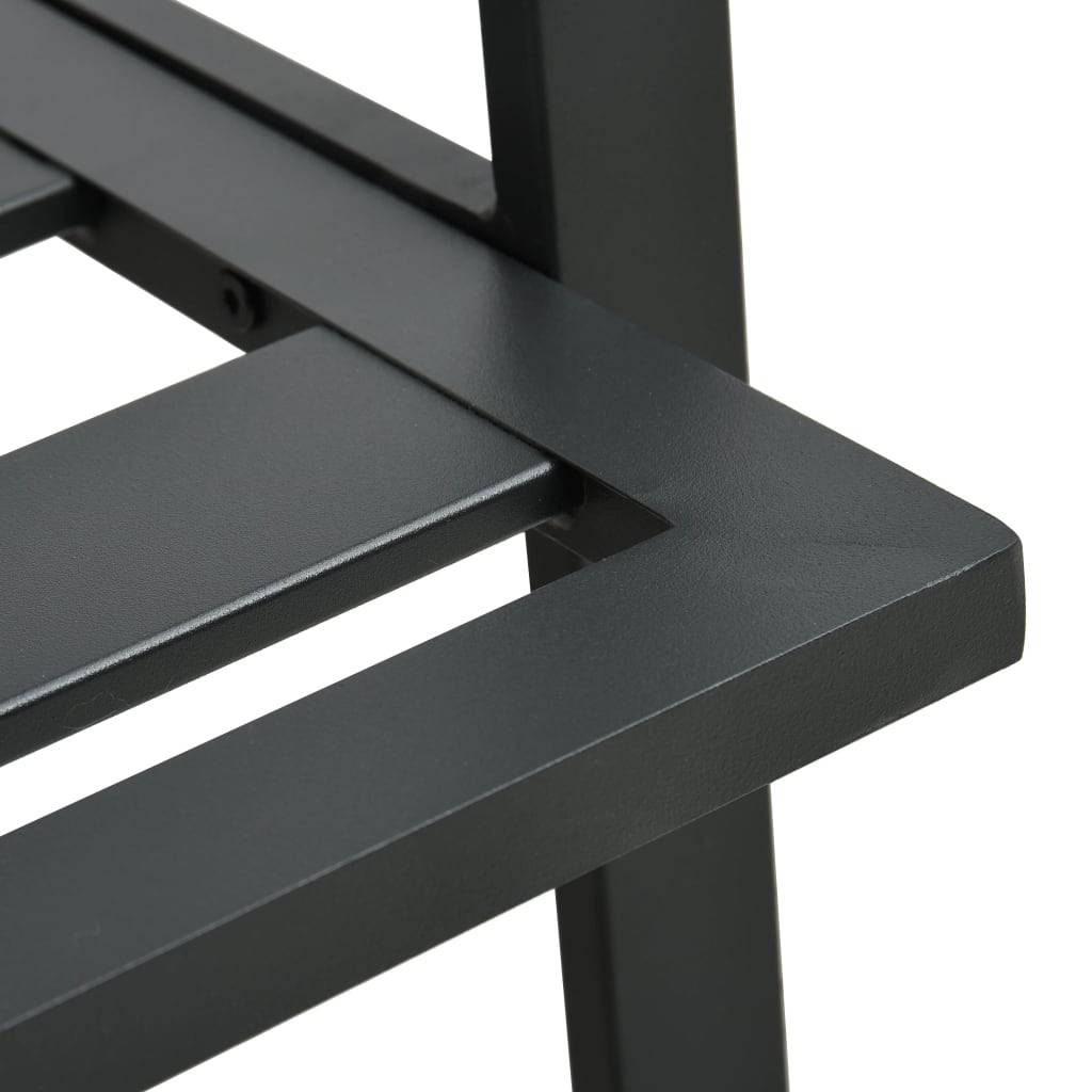 Vidaxl - Salon de jardin 5 pcs avec coussins Aluminium Gris foncé vidaXL 47817 - Imagen 5