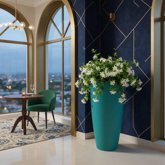 Pot de fleurs conique 200l delight - plast'up rotomoulage - Image 3