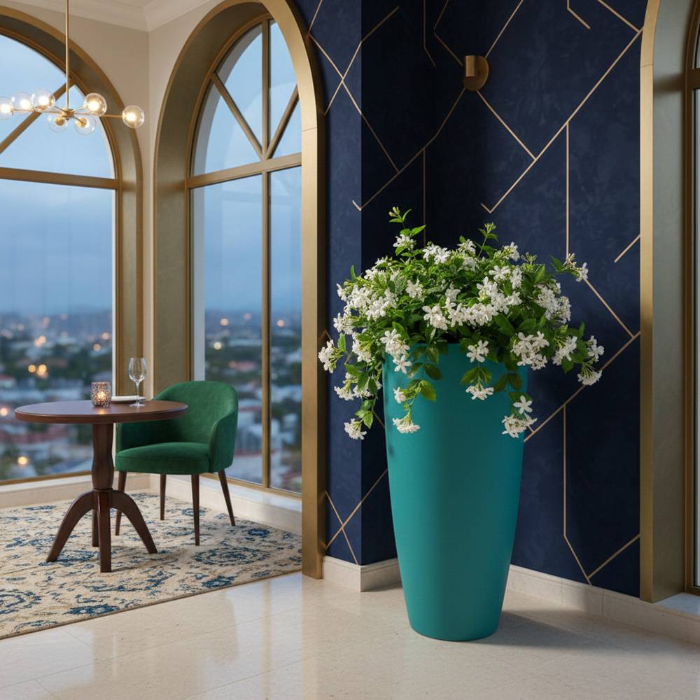 Pot de fleurs conique 200l delight - plast'up rotomoulage - Image 3