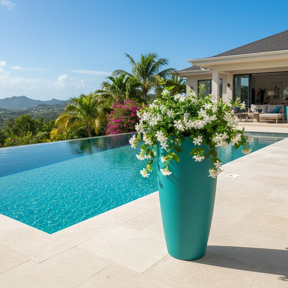 Pot de fleurs conique 200l delight - plast'up rotomoulage - Image 2