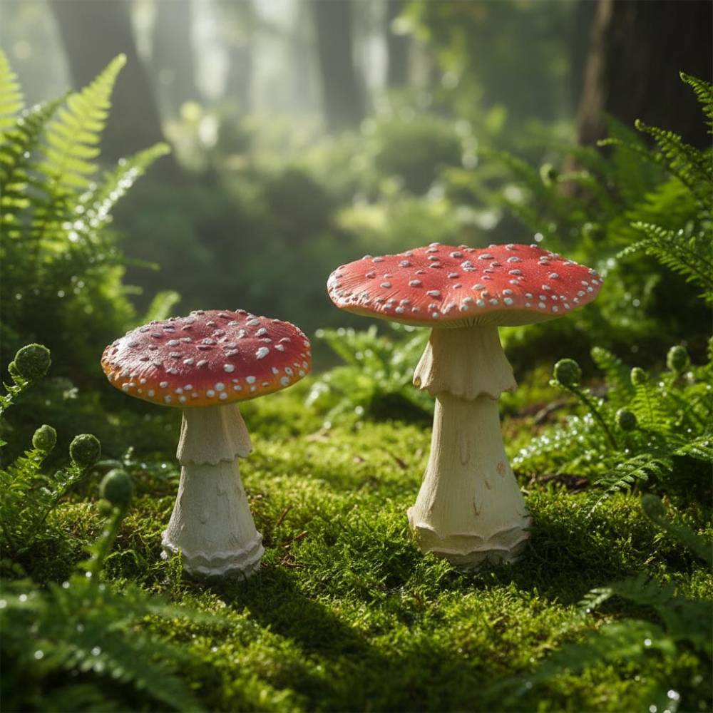 Farmwood Animals - Champignon amanite tue-mouche en résine Forest 15 x 15 x 18 cm Farmwood Animals - Imagen 2