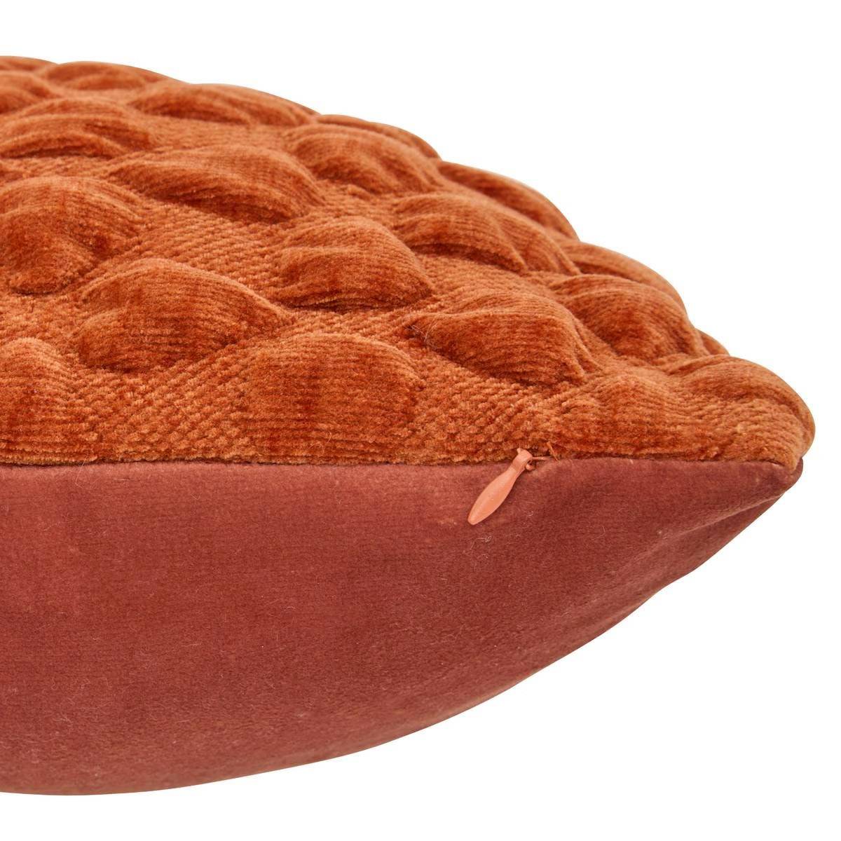 Coussin Chenillé 3D "Nova" 40x40cm Ambre - Image 2