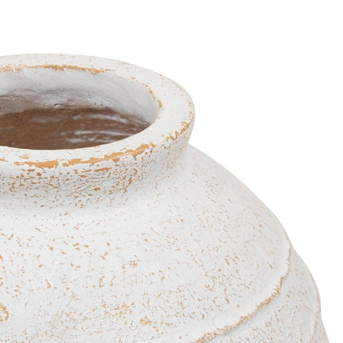 Vase Jarre Déco "Romia" 38cm Blanc - Image 2