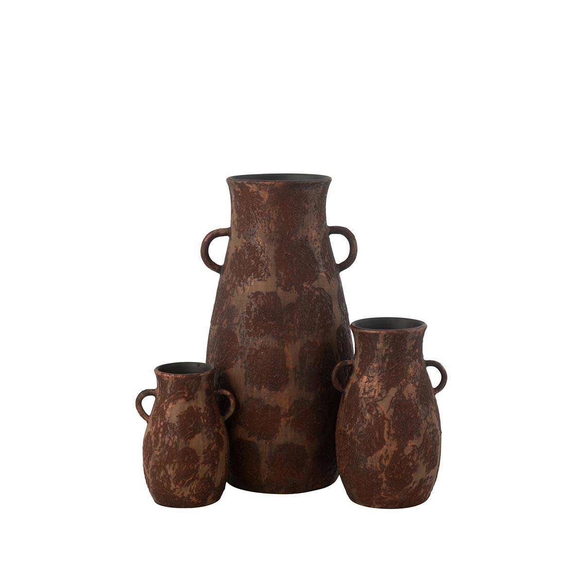 J-Line - Vase en Terre Cuite "Amphore" 70cm Marron - Image 2