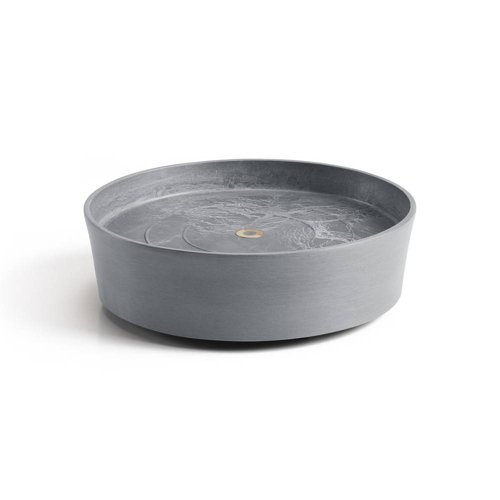Ecopots - Support à roulettes Wheels 30 Bleu Gris - Ø 28,7 x H. 8,3 cm ECOPOTS - Imagen 4