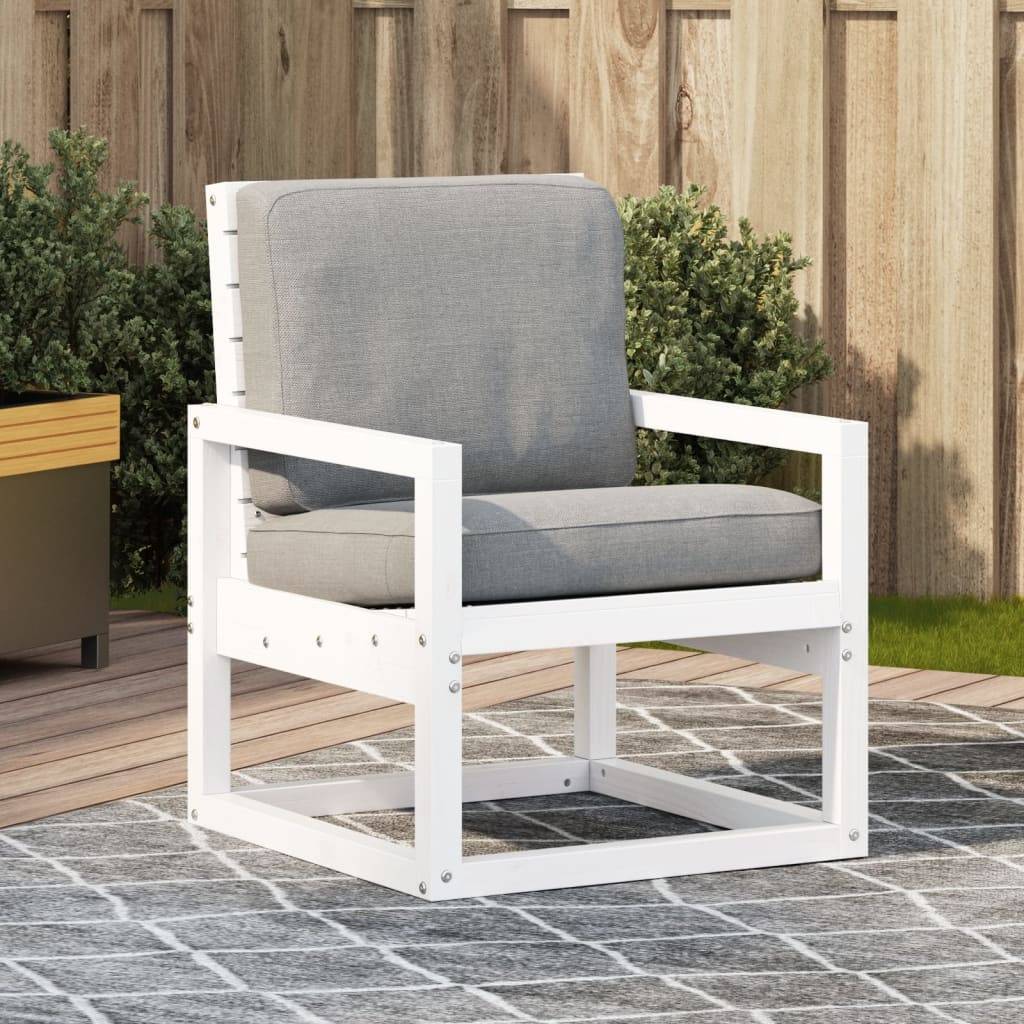 Vidaxl - Chaise de jardin blanc 57,5x63x76 cm bois de pin massif vidaXL 832548