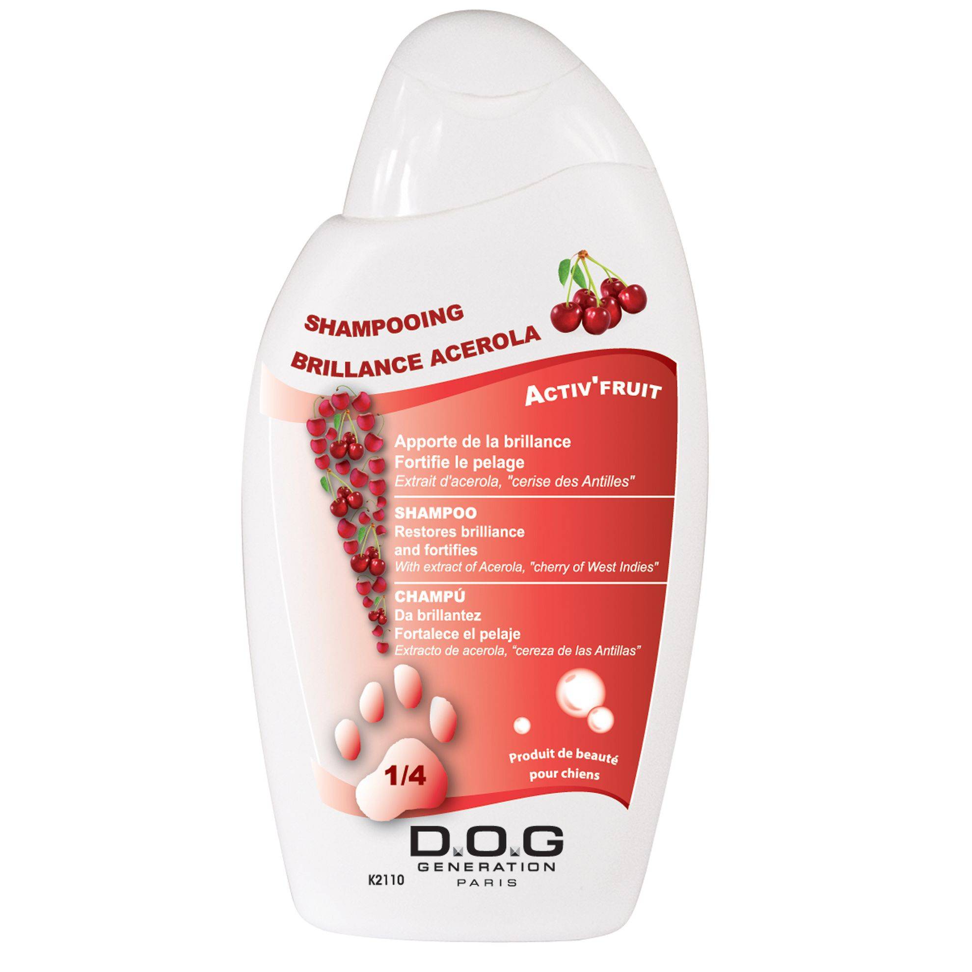 Shampoing Brillance Acerola Dog Generation : 250ml DOG GENERATION