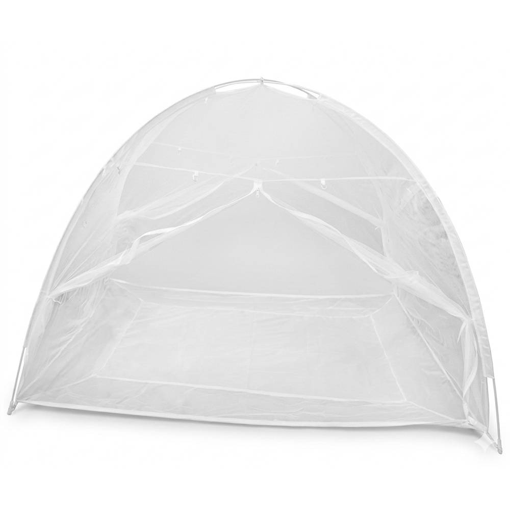 Terre Jardin - Moustiquaire dôme "popup" pour lit 200 x 125 Blanc - Imagen 3
