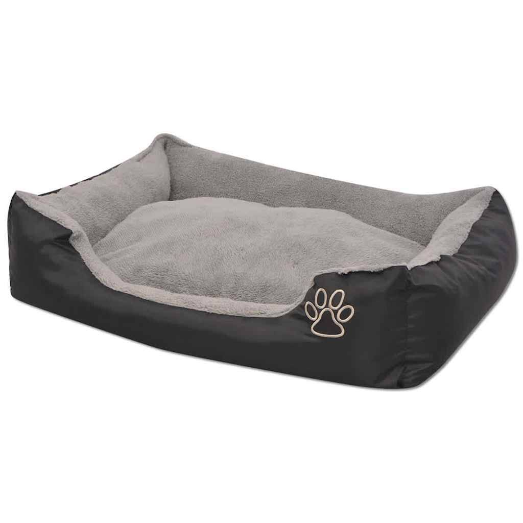 Vidaxl - Lit pour chiens avec coussin rembourré Taille L Noir vidaXL 170421 - Imagen 6