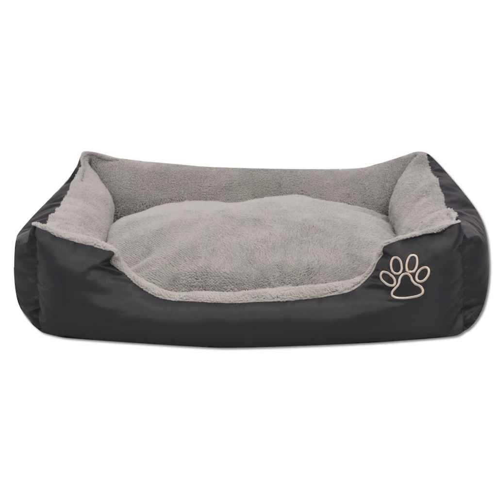 Vidaxl - Lit pour chiens avec coussin rembourré Taille L Noir vidaXL 170421 - Imagen 7