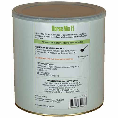 Horse Mix FL - Confort digestif et poids - 1kg - Distri’Horse33 - Imagen 2