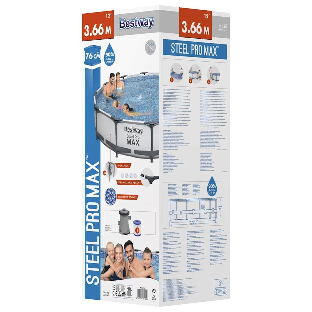 Maison Chic - Ensemble de piscine - piscine hors sol Steel Pro MAX 366x76 cm PC439 - Image 5