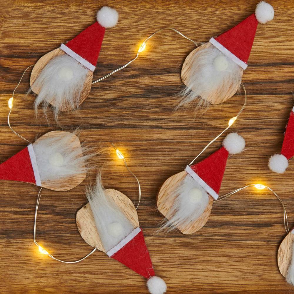 Guirlande lumineuse Père Noël scandinave - Imagen 2