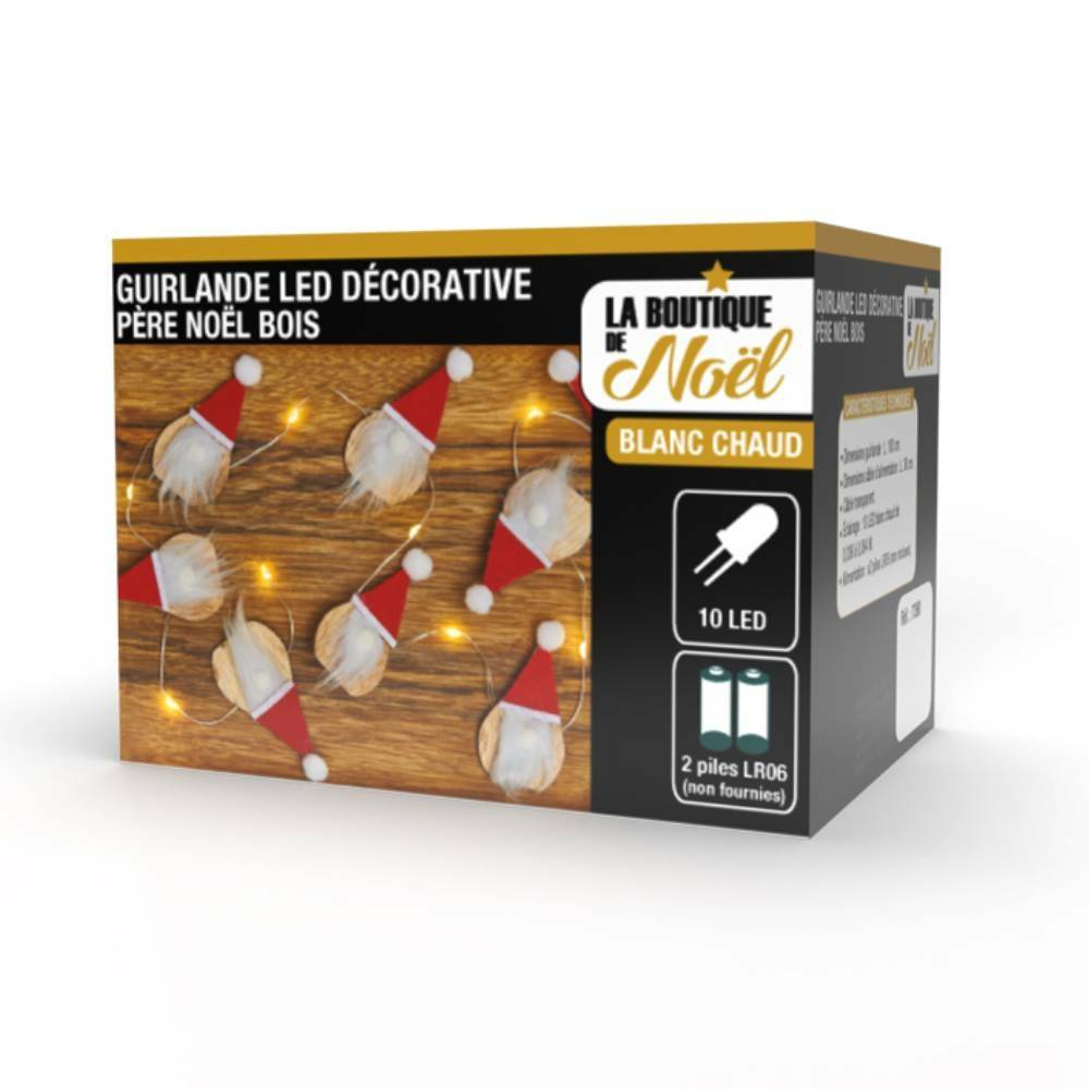 Guirlande lumineuse Père Noël scandinave - Imagen 1