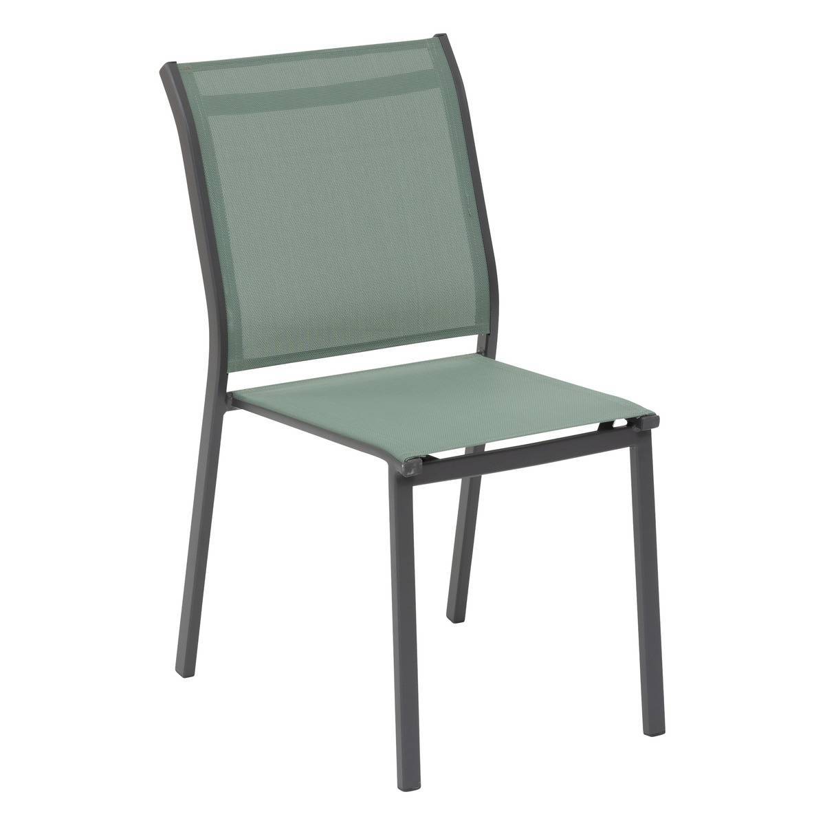 Hesperide - Chaise "Essentia" empilable vert olive & graphite - Hespéride - Imagen 2