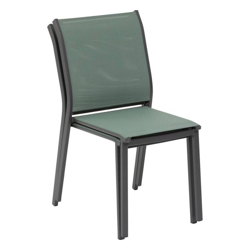 Hesperide - Chaise "Essentia" empilable vert olive & graphite - Hespéride - Imagen 5