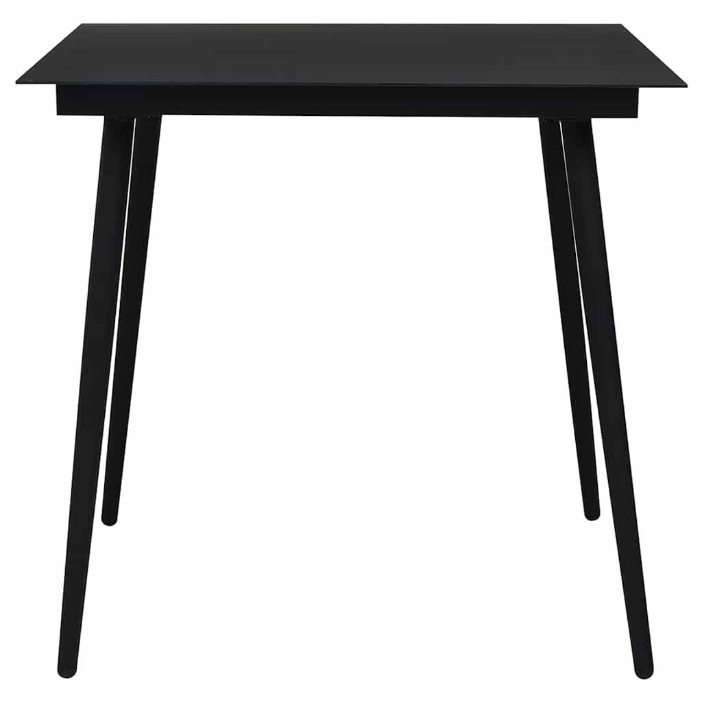 Vidaxl - Ensemble à manger de jardin 5 pcs-Salons de jardin Noir Rotin PVC 562675 - Image 8