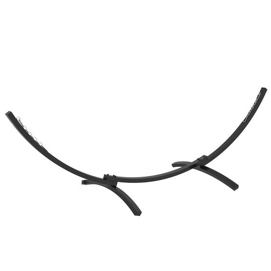 Support Pied de hamac Structure Robuste métal époxy, longueur 360 cm pour hamacs de 270 à 330 cm, gris - Image 1