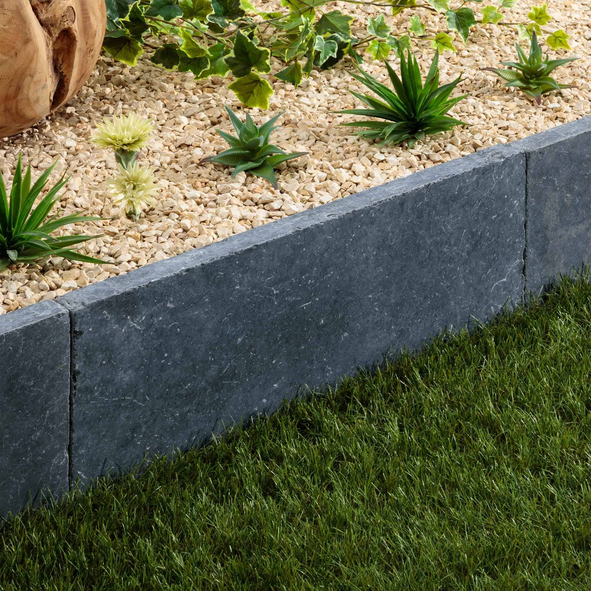 Bordure de jardin Pierre Bleue du Vietnam 60x30x3 cm (à l'unité) - RO'MA NATURE - Image 1