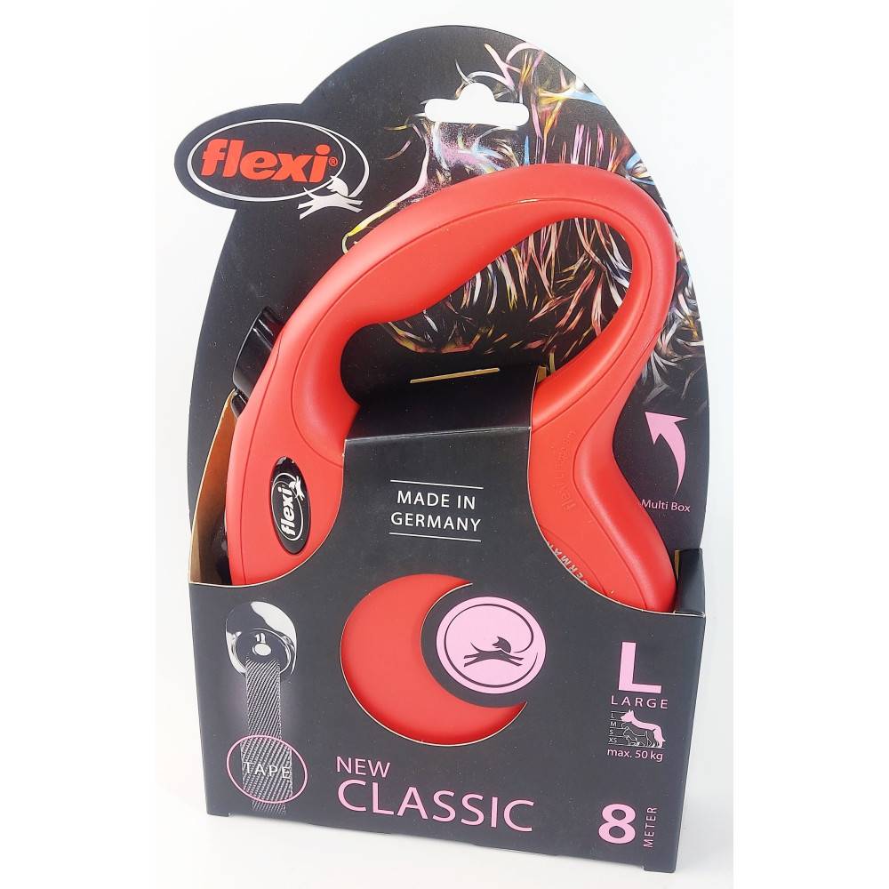 Flexi - Flexi Classic L correa 8 metros roja correa para perro max 50 kg. - Imagen 4