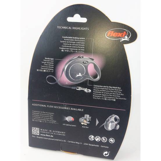 Flexi - Flexi Classic L sangle 8 mètres rouge laisse pour chien max 50 kg. - Image 5