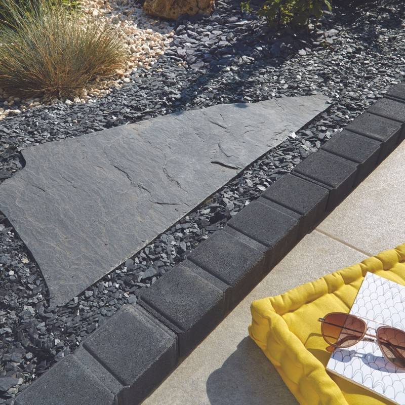 Jardinex - Paillage ardoise 10/40 mm (Sac de 25 kg) - Noir 25 kg - Jardinex - Imagen 3