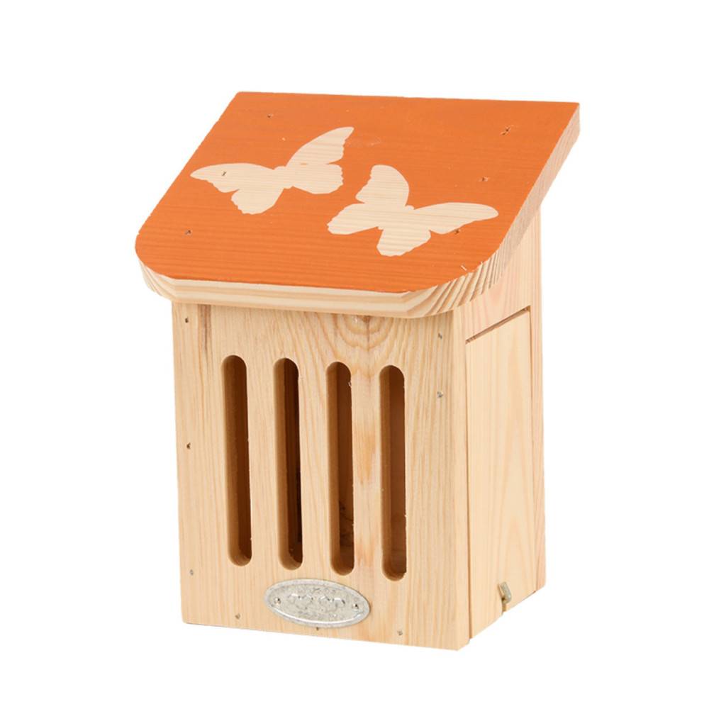 Esschert Design - Maison à papillons, avec toit coloré avec silhouette papillon. - Image 9