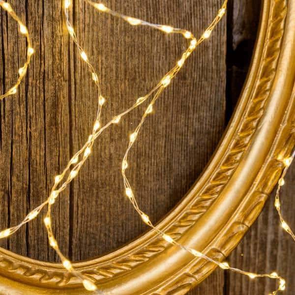 Lotti - Guirlande fil lumineux blanc chaud 10M 625 micro LED câble argenté extérieur Lotti - Imagen 5