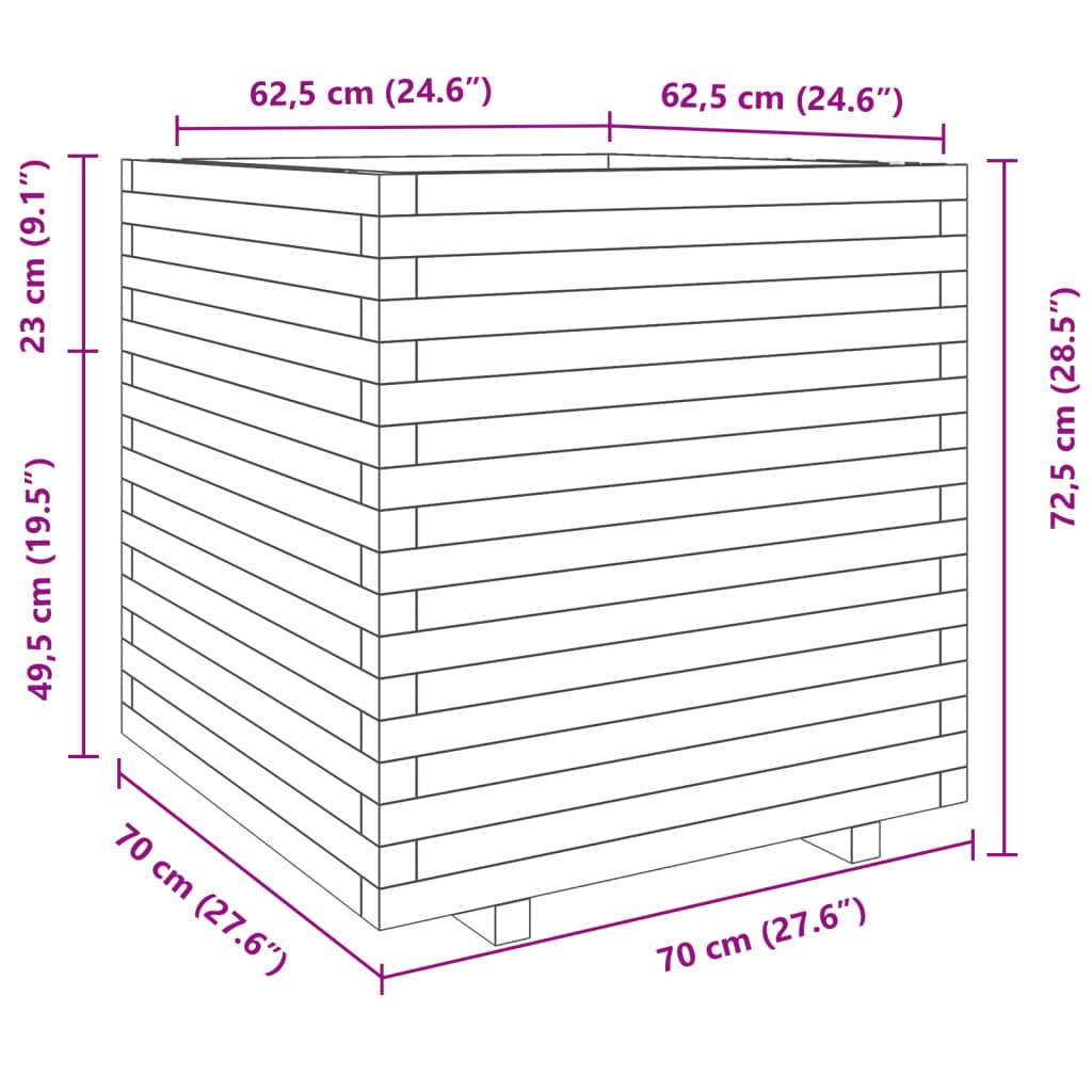 ComfortXL - Très grand potager sur pieds bois pin massif Blanc 70x70x72,5 cm – ComfortXL Outdoor Living - Image 10