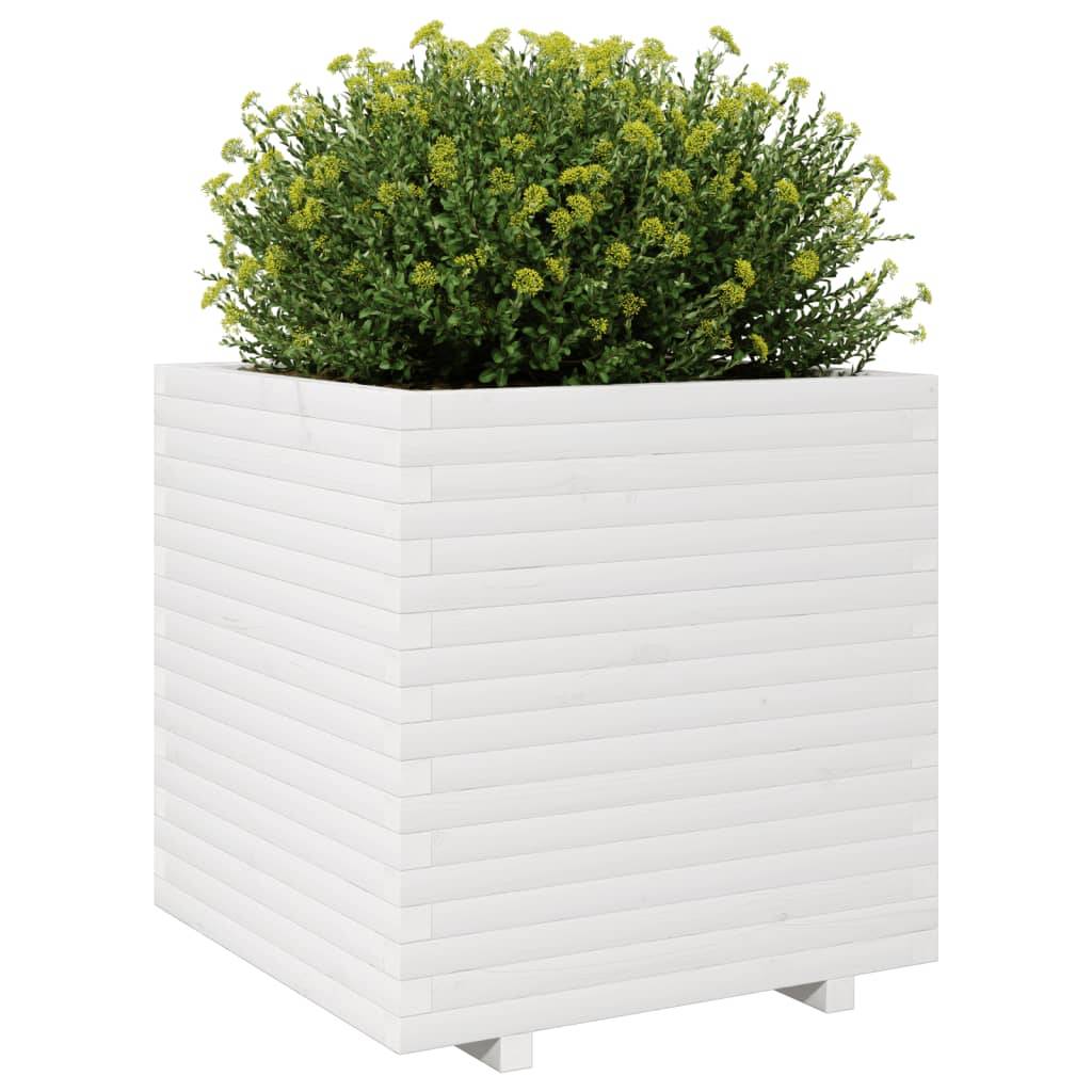 ComfortXL - Très grand potager sur pieds bois pin massif Blanc 70x70x72,5 cm – ComfortXL Outdoor Living - Image 4