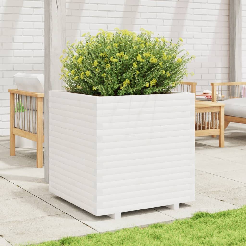 ComfortXL - Très grand potager sur pieds bois pin massif Blanc 70x70x72,5 cm – ComfortXL Outdoor Living - Image 3