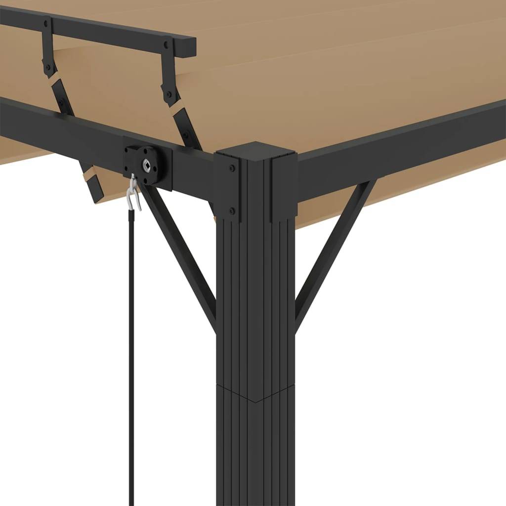 Pergola Bioclimatique Aluminium Abri de Terrasse Toit Orientable Taupe 3x4 m – ComfortXL Outdoor Living - Image 6