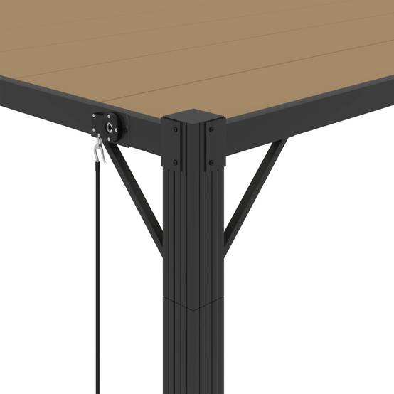Pergola Bioclimatique Aluminium Abri de Terrasse Toit Orientable Taupe 3x4 m – ComfortXL Outdoor Living - Image 7