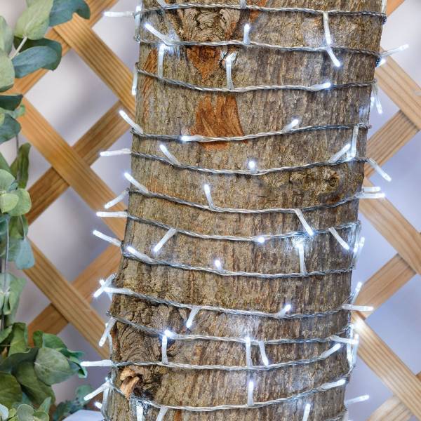 Lotti - Guirlande lumineuse blanc froid 53M 750 mini LED 8 effets câble transparent Lotti - Imagen 8