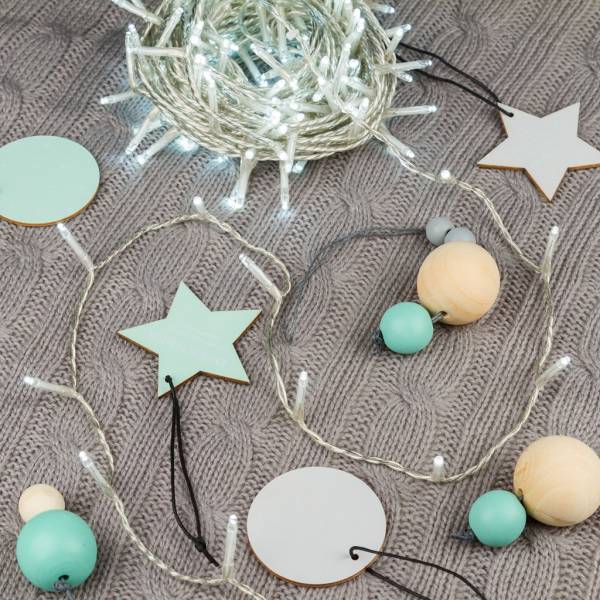 Lotti - Guirlande lumineuse blanc froid 53M 750 mini LED 8 effets câble transparent Lotti - Imagen 10